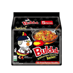 บะหมี่ราเม็ง Samyang buldak, ไก่ร้อนเผ็ด/Samyang ไก่ร้อนเผ็ดราเม็งแห้งบะหมี่กึ่งสำเร็จรูปฮาลาล140กรัม (แพ็ค5) - Product Image 6