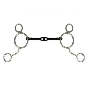 Durable Sweet Iron Snaffle Bit Anillo doble Articulación única Producto de caballo Premium - Product Image 5