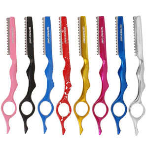Pro HairdressingหวีบางบางมีดโกนS Haperชั้นจัดแต่งทรงผมพื้นผิวหวี/ผมShapingบางมีดโกนหวีสีม่วง - Product Image 4