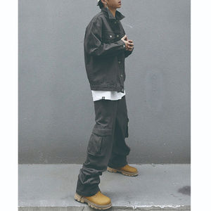 Ensemble de survêtements vintage pour hommes d'hiver, de haute qualité, surdimensionné, veste en molleton à manches longues, jean décontracté, costume imprimé, taille plus - Product Image 3