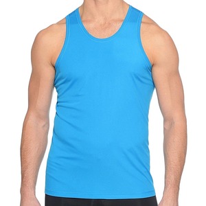 Débardeur de gym avec logo personnalisé pour hommes, débardeur en polyester pour la musculation, le fitness, la course à pied, sport, coton, sans manches - Product Image 1