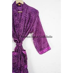 Nouvelle arrivée Robe de kimono en soie Robe de plage Robe de chambre Robe de kimono en soie Robe de demoiselle d'honneur pour femmes - Product Image 3