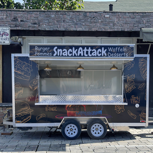 High-Capacity Mobile Food Truck Stainless Steel Kitchen Portable <b>Electric</b> Catering Vehicle for Street Snack Food Mobile Bar - Product Image 2