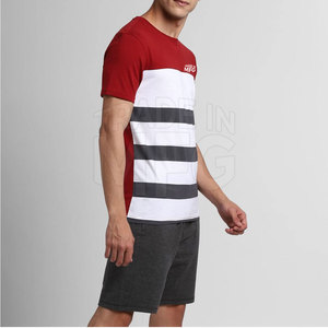 Nouvelle arrivée de t-shirts à la mode estivale pour hommes ensemble respirant taille personnalisée short imprimé à bas prix fabriqué au Pakistan en stock - Product Image 3