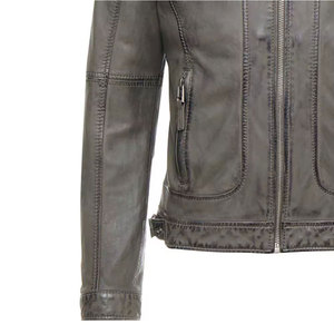 Veste en cuir véritable pour adulte, coupe confortable, vêtement d'extérieur quotidien, texture douce, vêtement d'hiver 2026 - Product Image 5