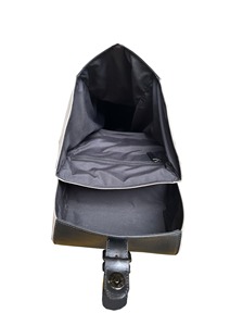 Mochila impermeable de cuero de vaca de poliéster de plástico reciclado unisex, duradera, personalizada, de lino con múltiples compartimentos - Product Image 4