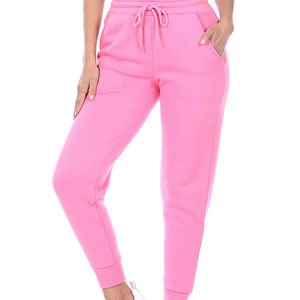 Liso Rosa Fitness Yoga Entrenamiento Pantalones de chándal para niñas Casual Lona Recto Correr Estiramiento Transpirable Pantalón de chándal OEM al por mayor - Product Image 1