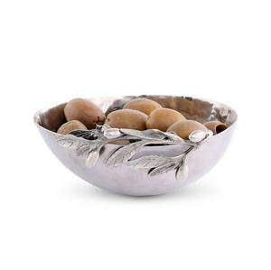 Plateau de service en aluminium moulé or poli dernière conception feuille en métal avec Double compartiment - Product Image 3