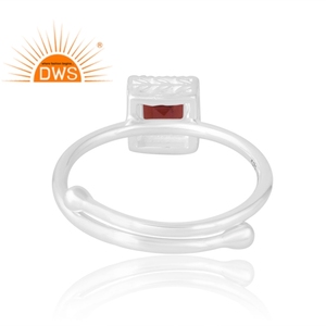 แหวนพลอยโกเมนธรรมชาติเงินสเตอร์ลิง925ขายดีล่าสุดเครื่องประดับที่กำหนดเองสำหรับผู้หญิงของขวัญสำหรับผู้หญิงสำหรับเธอ - Product Image 2