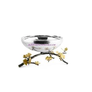 Bol en acier inoxydable poli miroir, rond, en métal argenté, pour fruits, ustensiles de cuisine et décoration intérieure - Product Image 4