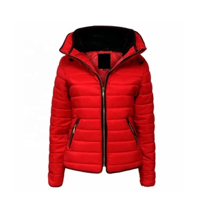 OEM moda mujer chaqueta Puffer alta calidad transpirable diseño cremallera soporte bordado logotipo personalizado Elegante ropa de invierno - Product Image 5