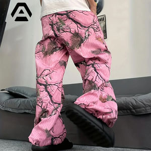 Marcas de color rosa Pantalones de chándal holgados de moda Pantalones de chándal de cintura alta para ropa de calle POR INDUSTRIAS INCREÍBLES - Product Image 2