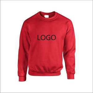 Sweat-shirt en molleton 100 % coton personnalisé pour homme, avec logo brodé sur le devant, col rond, pull-over, écologique et respirant, vente en gros - Product Image 4