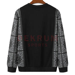Sweatshirts pour hommes de haute qualité fabriqués en usine avec logo personnalisé ODM tissu fermeture éclair conception motif imprimé hiver prix de gros vente - Product Image 3
