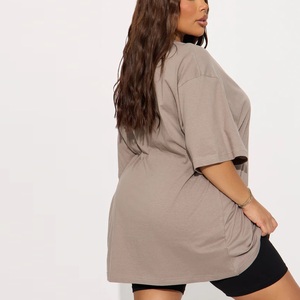High Quality Plus Size Women's Casual Oversized <b>T</b>-<b>Shirts</b> with Custom Logo Knitted Fabric Sweat Wicking ODM Service 100% Cotton - Product Image 2