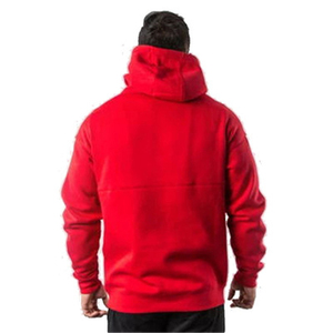 Sudadera con Capucha Roja Unisex, 100% Algodón, Tejido de Punto, Antiencogimiento, Estilo Urbano, Corte Regular, Ropa de Invierno, 350g, Lavado Ácido - Product Image 3