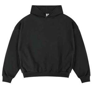 OEM Wholesale Heavyweight Oversized <b>Hoodie</b> for <b>Men</b> | Hip Hop Streetwear 100% Cotton Fleece Blank <b>Hoodie</b> with Custom Logo - Product Image 4