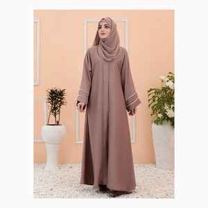 Nouvelle robe de mode Abaya islamique modeste pour les femmes Dubaï fantaisie caftan dentelle bas taille Empire imprimé Design pour les femmes musulmanes - Product Image 5