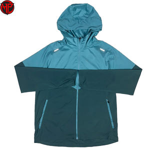 La mejor chaqueta cortavientos de material para hombre, precio al por mayor, colores contrastantes, chaqueta cortavientos antiarrugas hecha a medida para hombre - Product Image 2