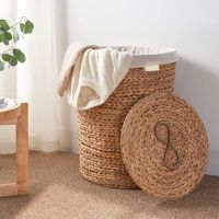 Panier en rotin fabriqué à la main nouveauté panier à linge pour la décoration intérieure utilisation de stockage utilisé bacs boîte et rangement de chiffons pour le lavage