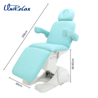 Table de massage électrique professionnelle avec chaleur et fonctions de massage, en cuir PU, pour esthéticiennes, spas et salons de beauté