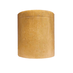 Urne funéraire cylindrique de Style marbre blanc classique finition lisse élégante urne commémorative de qualité supérieure personnalisée à la main - Product Image 4