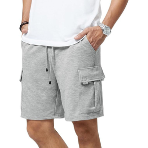 กางเกงขาสั้นผ้าคอตตอนแบบลำลองสำหรับผู้ชาย, กางเกงวอร์มผ้าฝ้าย100% เอวปานกลางระบายอากาศได้ดีทนทานผลิตในปากีสถาน - Product Image 3