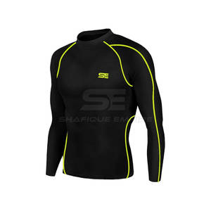 Traje de gimnasio personalizado para hombre 2025, compresión ligera, cierre de cintura elástica, patrón sólido de calidad Premium, ropa de ejercicio de otoño - Product Image 2
