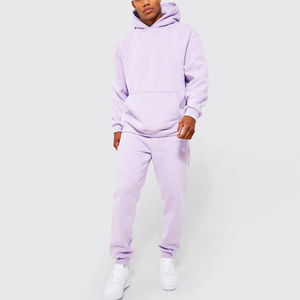 Conjunto Deportivo de Invierno para Hombre, con Capucha, 100% Algodón, Nuevo, Color Sólido, Ropa Casual - Product Image 1