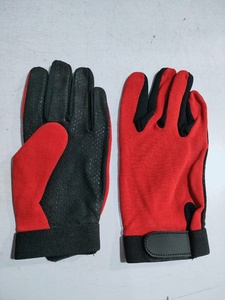 Fourway Back Synthetic Leather Full <b>Finger</b> Horse Riding Gloves Cotton Polyester Spandex Non-slip Unisex Equestrian Gloves - Product Image 4