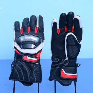 Venta caliente Guantes de carreras de motos 100% Guantes de motocicleta de cuero puro Guantes de protección de alta calidad - Product Image 1