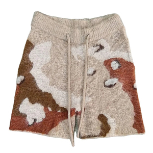 Colección Invierno 2025, Pantalones Cortos de Mohair Estilo Colores Claro Pastel para Mujer, Tejido Grueso, Diseño Personalizado, 100% Material Cálido - Product Image 1