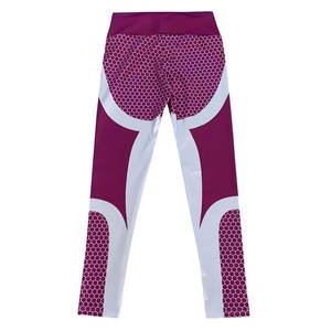 Fait sur mesure 100% coton Yoga Gym Leggings femmes vêtements de sport taille personnalisée taille haute respirant sans couture ensembles décontracté solide - Product Image 2