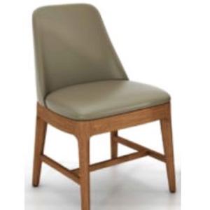 Home Furniture Modern and minimalist <b>Cushioned</b> Seat Viet Nam HE 009 Dining <b>Chairs</b> OAK Frame Wrapped with Fabric/PVC - Product Image 1