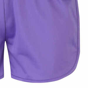 Pantalones cortos de lona ecológicos de cintura media para mujer personalizados al por mayor logotipo impreso transpirable de secado rápido para yoga fitness y correr - Product Image 4