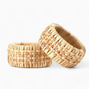 Anillos de Servilleta de Ratán Tejido, Artesanía, Decoración de Mesa para Bodas y Restaurantes, Anillos de Servilleta de Ratán de Vietnam, Gran Venta - Product Image 4