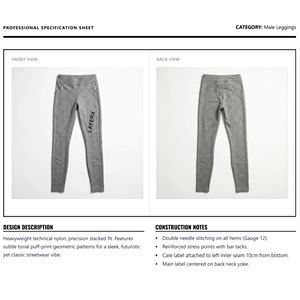 Custom <b>Men</b> Midweight Canvas Breathable Eco-Friendly <b>Cargo</b> Pants Double Knee 3D Embossed for <b>Baggy</b> Stacked Utility - Product Image 6