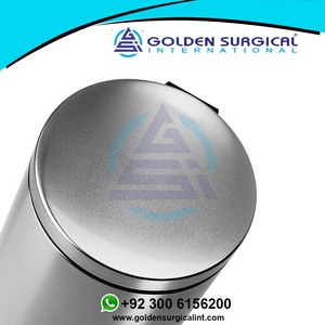 Cubos de basura hospitalarios, instrumentos de artículos huecos | Cubo de basura redondo sanitario con tapa giratoria de alta calidad - Product Image 3