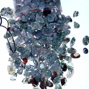 Quartz naturel, pierres précieuses en vrac, formes et tailles variées, cabochons de haute qualité, taille personnalisée, lot pour la fabrication de bijoux - Product Image 5