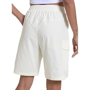 Short éponge élastique taille haute pour femmes à la mode avec poche pantalon de course d'entraînement athlétique à séchage rapide - Product Image 3