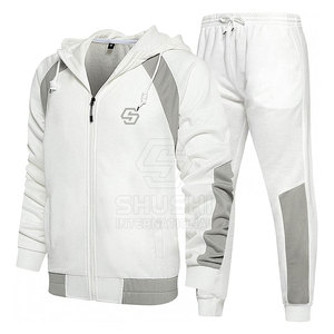 Chándal Deportivo de Invierno para Hombre, Transpirable, Ligero, con Capucha, Talla Grande, Color Sólido, con Logotipo Personalizado y Diseño Personalizable - Product Image 1
