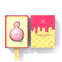 OEM tiroir à glaces boîte à parfum vente de gros boîte à parfum gaufré rose conception cône boîte à parfum emballage de Cologne