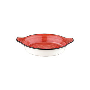 Sartén de Porcelana Passion Optiva Premium de 17 cm, Rectangular, Roja, para Servir, con Asas Resistentes al Calor - Product Image 1