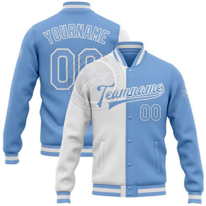 Venta al por mayor unisex Stand Collar Varsity Jacket con logotipo personalizado bordado OEM servicio aceptado - Product Image 1