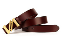 Ceinture en cuir véritable pour hommes, fabrication artisanale, durable, avec boucle en laiton massif, pour adultes, décontractée et habillée