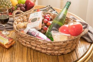 Vietnam Set 3 Water Hyacinth Oval Dining <b>Tray</b> with Handles Bread Fruit Food <b>Tray</b> Basket Bathroom Seagrass Serving <b>Trays</b> <b>Table</b> - Product Image 6