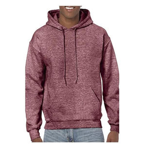 Sweats à capuche pour hommes en tissu molletonné polyester/coton délavé à l'acide, motif uni, col à capuche - Product Image 5