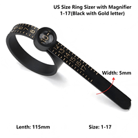Ceinture de mesure professionnelle pour bagues, réglable, compatible US UK EU, outil de mesure de taille de doigt pour la fabrication de bijoux, logo personnalisé, DIY