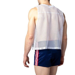 Vêtements de sport pour hommes Maillots en maille à séchage rapide 100% Polyester Logo personnalisé Haute qualité Sublimation complète Nouveau modèle Plus Size XL - Product Image 2