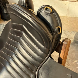 Silla de Montar de Cuero Genuino con Asiento Acolchado |   Silla de Montar Ecuestre - Product Image 6